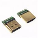 Conector HDMI macho aereo con PCB, SIN carcasa