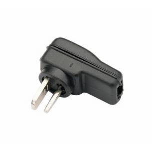 Conector DIN altavoz macho acodado para soldar