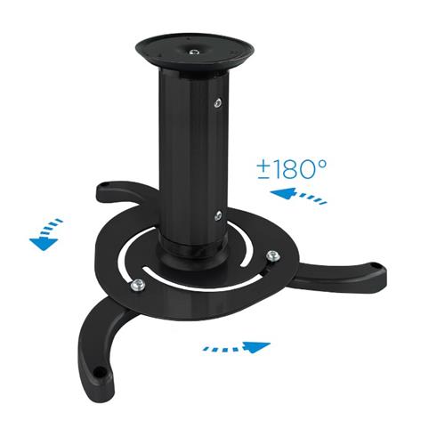 Soporte universal proyector de techo max.10kg Negro