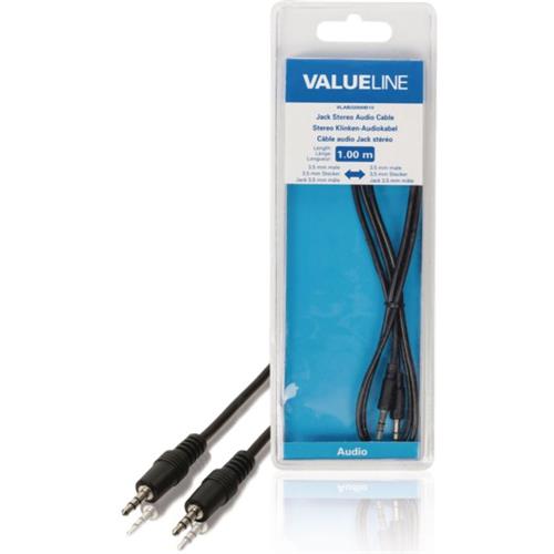 Cable Jack 3,5 estereo 1m Blister VL-Nedis