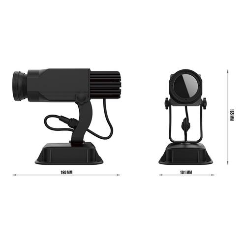 Proyector Gobos Led 30W IP20 Lente 1:0.25 Negro PG30ST Proyector Gobos Led 30W IP20 Lente 1:0.25 Negro PG30ST