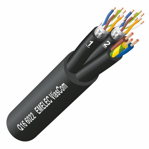 Carro con manguera Q16-6014 4xCAT6 SF/UTP 70M EVR470/CPO.RJ45+Chasis ETH.CON Carro con manguera Q16-6014 4xCAT6 SF/UTP 70M EVR470/CPO.RJ45+Chasis ETH.CON