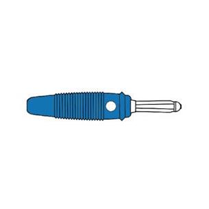 Banana 4mm con muelle conexion a tornillo azul Hirschmann
