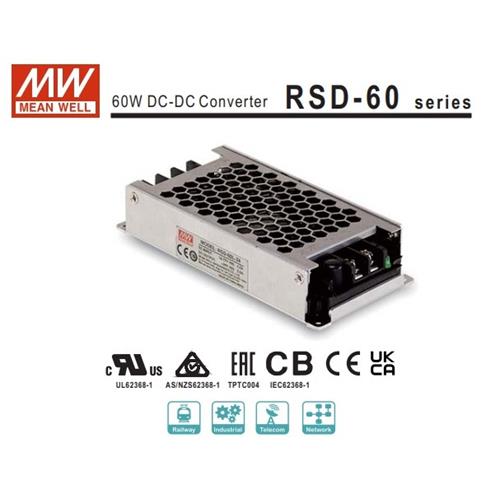 Mean Well Convertidor DC-DC RSD-60G-5 E9-36-S5