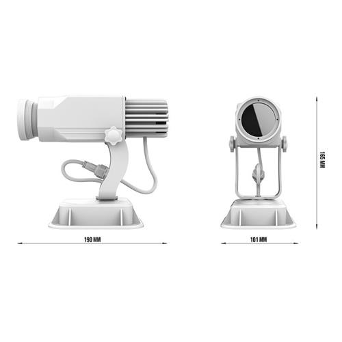 Proyector Gobos Led 30W IP20 Lente 1:0.25 Blanco PG30STW