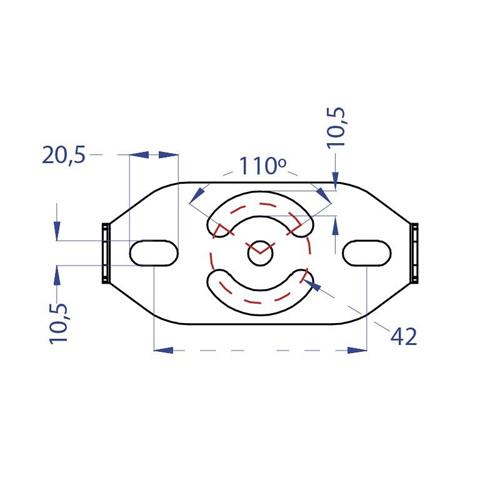 Proyector LED de gobos rotativos de 40W IP65 Triton-Blue Lente 1:0:25 Proyector LED de gobos rotativos de 40W IP65 Triton-Blue Lente 1:0:25