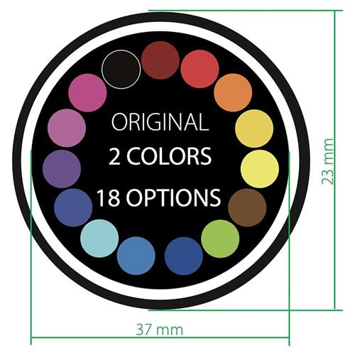 Gobo de cristal Exterior 37mm. Interior 23mm Diseño original 2 colores FG-TG1-2O Gobo de cristal Exterior 37mm. Interior 23mm Diseño original 2 colores FG-TG1-2O