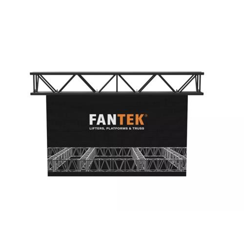 Truss rectangular 40x30cm con 5 tubos 50x4mm. Long. 2m plata FK3040R H