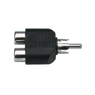 Adaptador RCA T 1 macho a 2 hembras