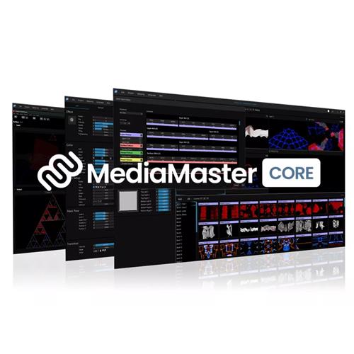 Software para el control de vídeo. 12 capas con efectos. MEDIAMASTER CORE
