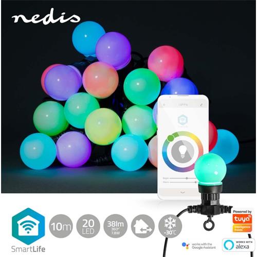 Tira luces led exterior RGB wifi IP65 Nedis Tira luces led exterior RGB wifi IP65 Nedis