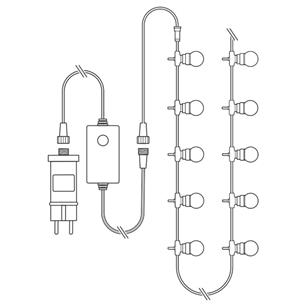 Tira luces led exterior RGB wifi IP65 Nedis 2
