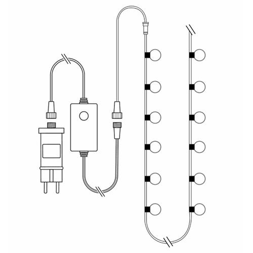 Tira 48 led exterior RGB wifi IP65 10mts Nedis