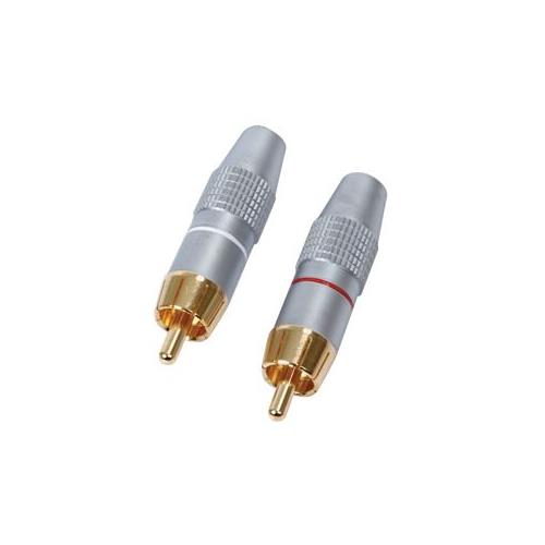 Conector RCA macho metal pareja HQ