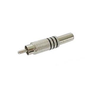 Conector Rca macho aereo metalico