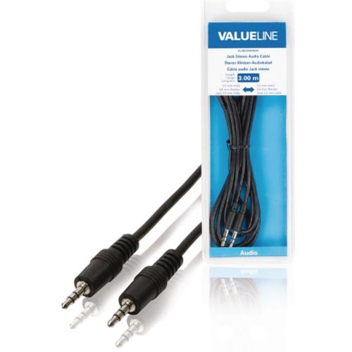 Cable Jack 3,5 estereo 3m Blister Valueline