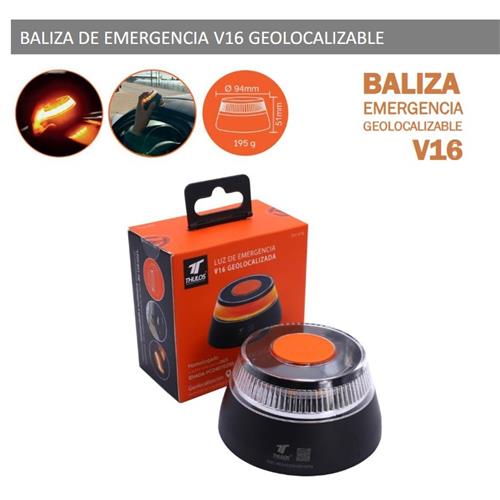 Baliza de emergencia V16 geolocalizable Thulos