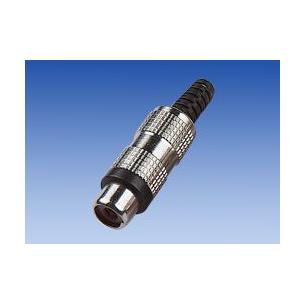 Conector RCA hembra aereo negro
