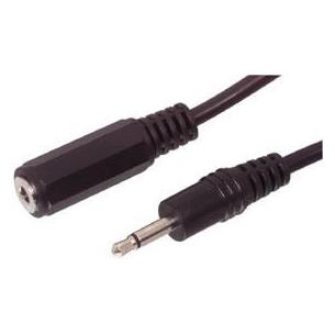 Cable audio Jack 3,5 mono a hembra 5m economico