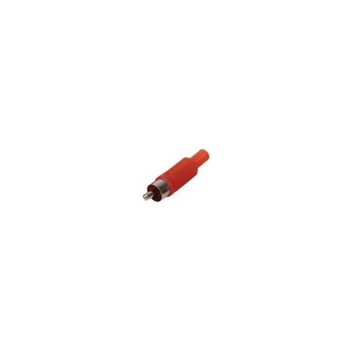 Conector RCA macho aereo PVC rojo