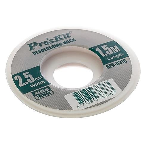 Malla de desoldar 2,5mm 1,5m