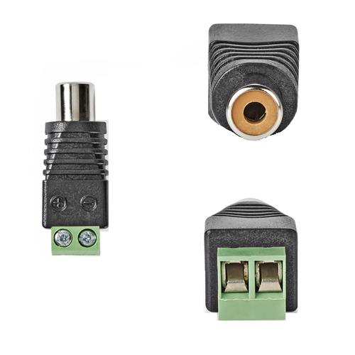 Conector RCA hembra aereo conexion clema