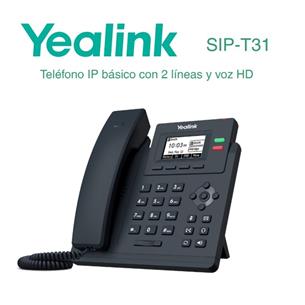 Telefono IP Yealink SIP-T31 (2 Lineas) NO POE