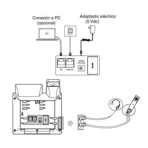Telefono IP Yealink SIP-T31 (2 Lineas) NO POE