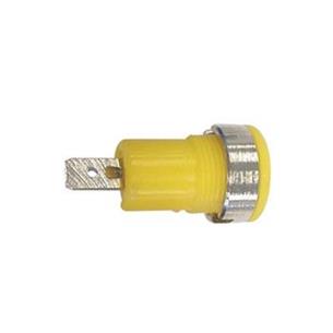 Hembrilla de seguridad 4mm amarilla