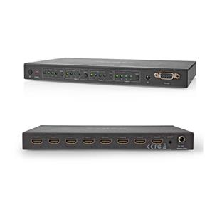 Matriz HDMI 4 entradas 4 salidas Nedis MAT3494AT