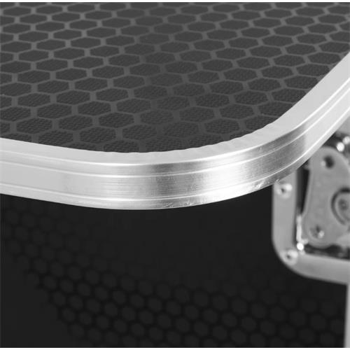 Mesa de DJ de alumnio, totalmente plegable y con ruedas de transporte. U92049SL2