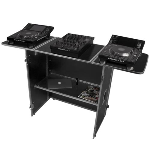 Mesa de DJ de alumnio, totalmente plegable y con ruedas de transporte. U92049SL2