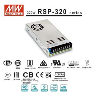 Mean Well. Fuente alimentacion fijo 15Vdc 21,4A RSP