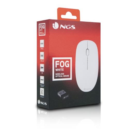 Raton Optico inalambrico NGS Fog BLANCO STD