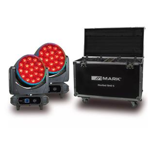Pack cabeza movil 2 x MOVILED 1940 S + Flightcase