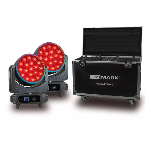 Pack cabeza movil 2 x MOVILED 1940 S + Flightcase