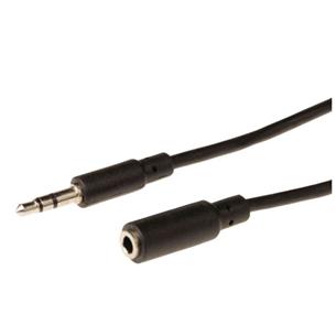 Cable audio Jack 3,5 estereo macho hembra 3 metros eco.