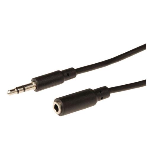 Cable audio Jack 3,5 estereo macho hembra 3 metros eco.