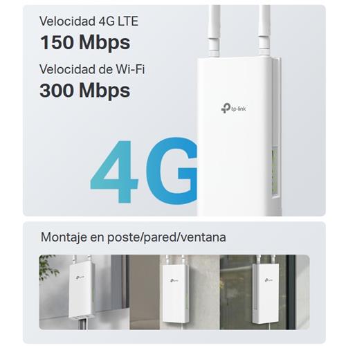 TP-LINK Router 4G TL-MR100 exterior IP65 (sim)