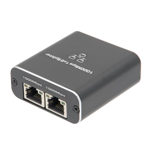 Divisor RJ45 Activo 1x2 Alimentado por USB-C a 1Gbps