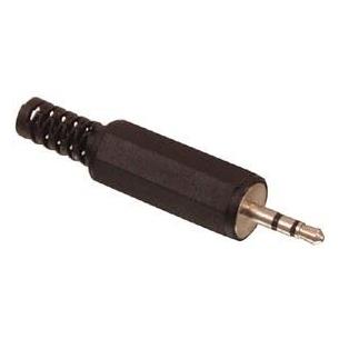 Conector Jack 2,5 estereo macho PVC