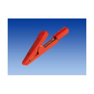 Pinza cocodrilo roja aislada para banana 2mm