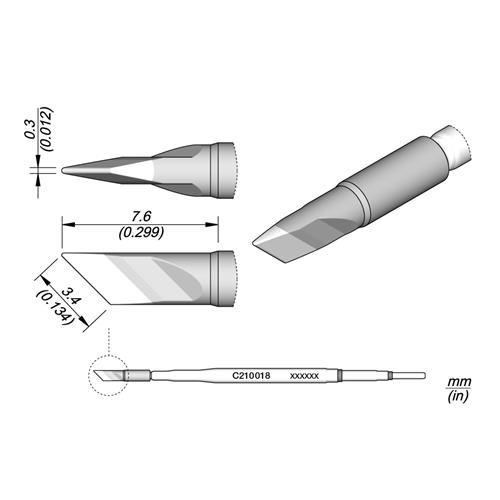 Cartucho Advanced de cuchillo C210-018...