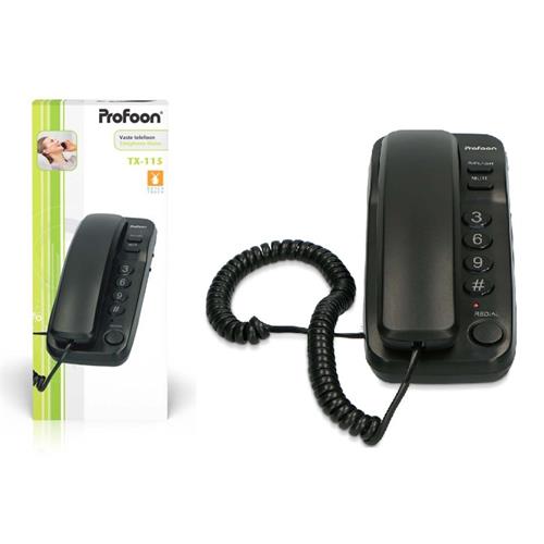 Telefono Profoon TX-115 sobremesa Negro