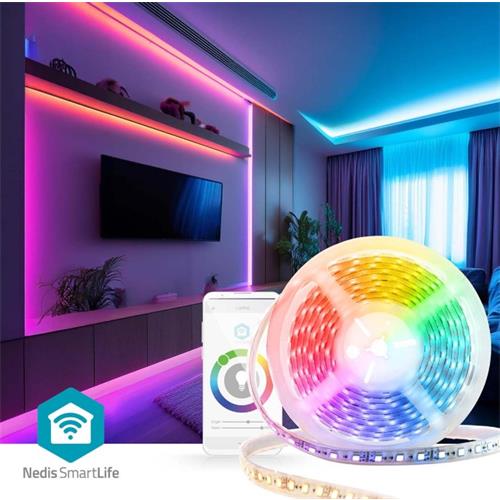 Tira led RGB Wifi 5mts IP65 Android iOS Nedis