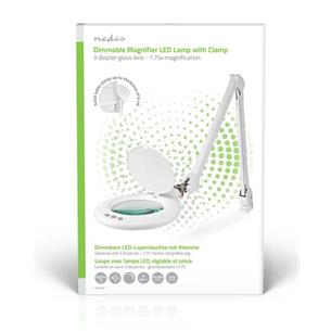 Lampara flexo luz led Regulable 10W lupa 3.Dop/1.75x Nedis