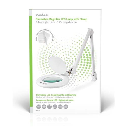 Lampara flexo luz led Regulable 10W lupa...