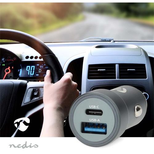 Cargador Coche 48W PD-A-C (20+18) Nedis