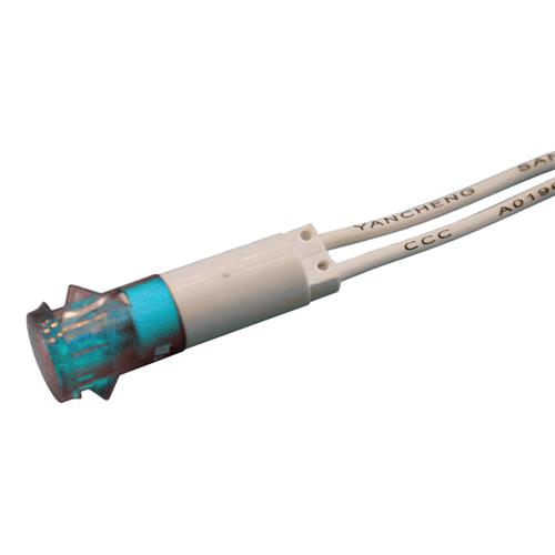 Piloto a neon 10mm azul con 20cm cable