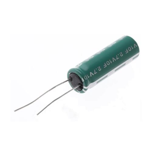 Supercondensador EDLC 10F 2,7Vdc 10x31,5mm R.5
